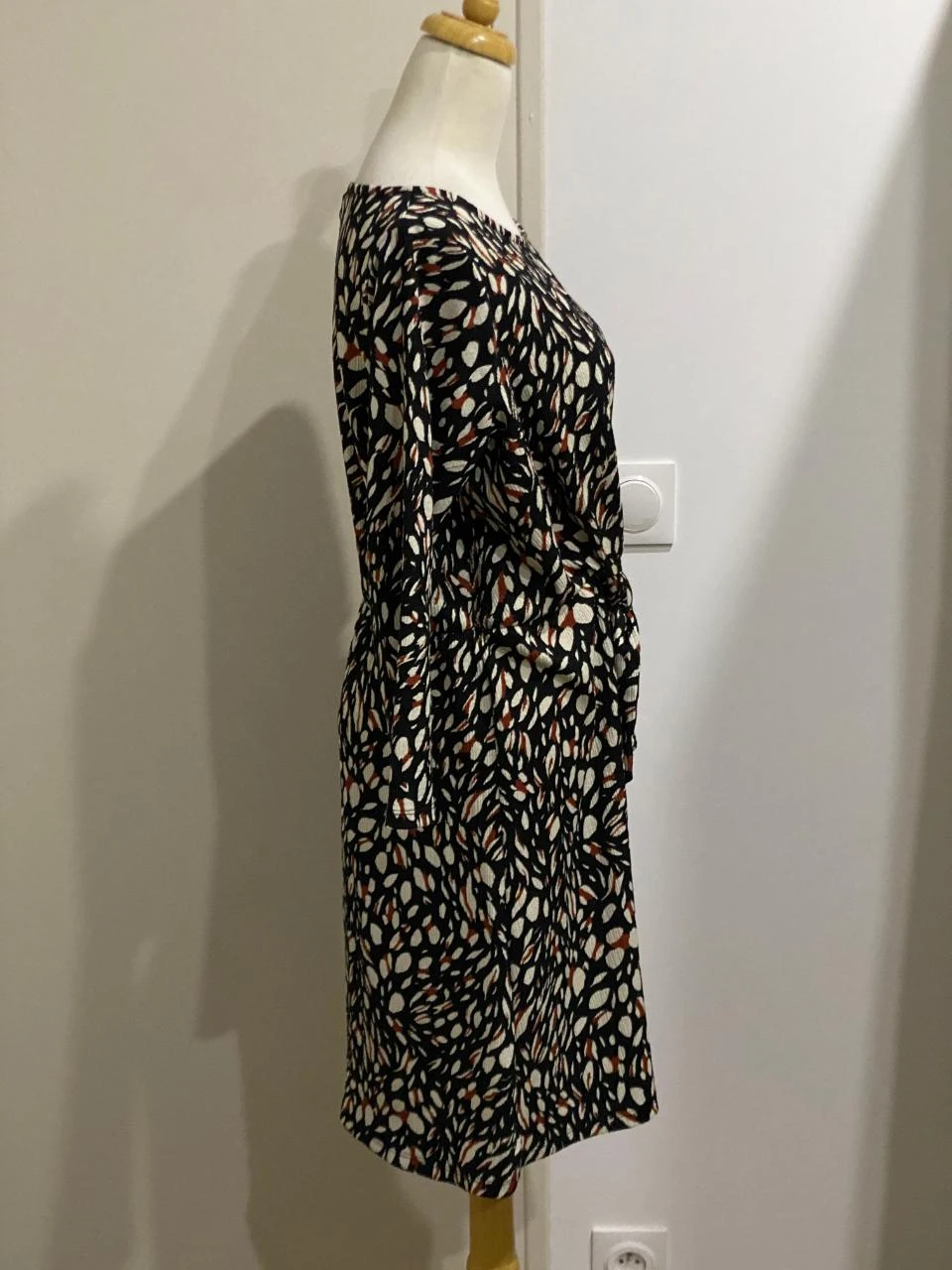 Vestido fluido Grain de Malice mangas 3/4 Tamanho 38 M – photo 5